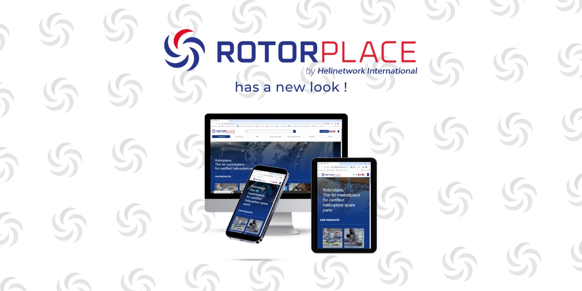 Ordering helicopter parts has never been easier: discover the new version of Rotorplace